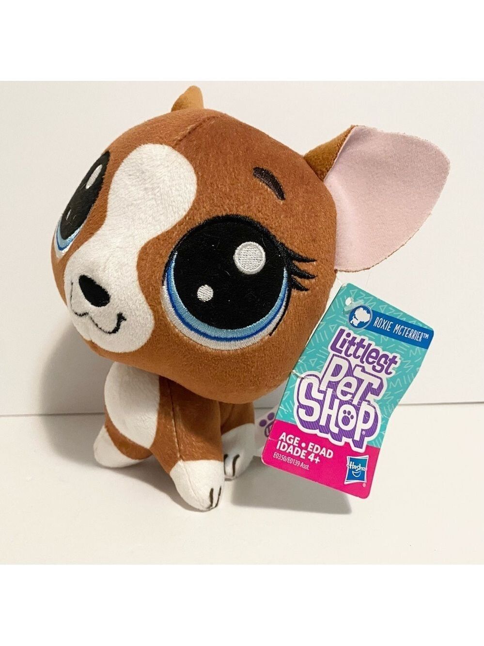 Littlest Pet Shop Puppy Dog Plush Roxie McTerrier Pet Stuffed Animal LPS 7” New